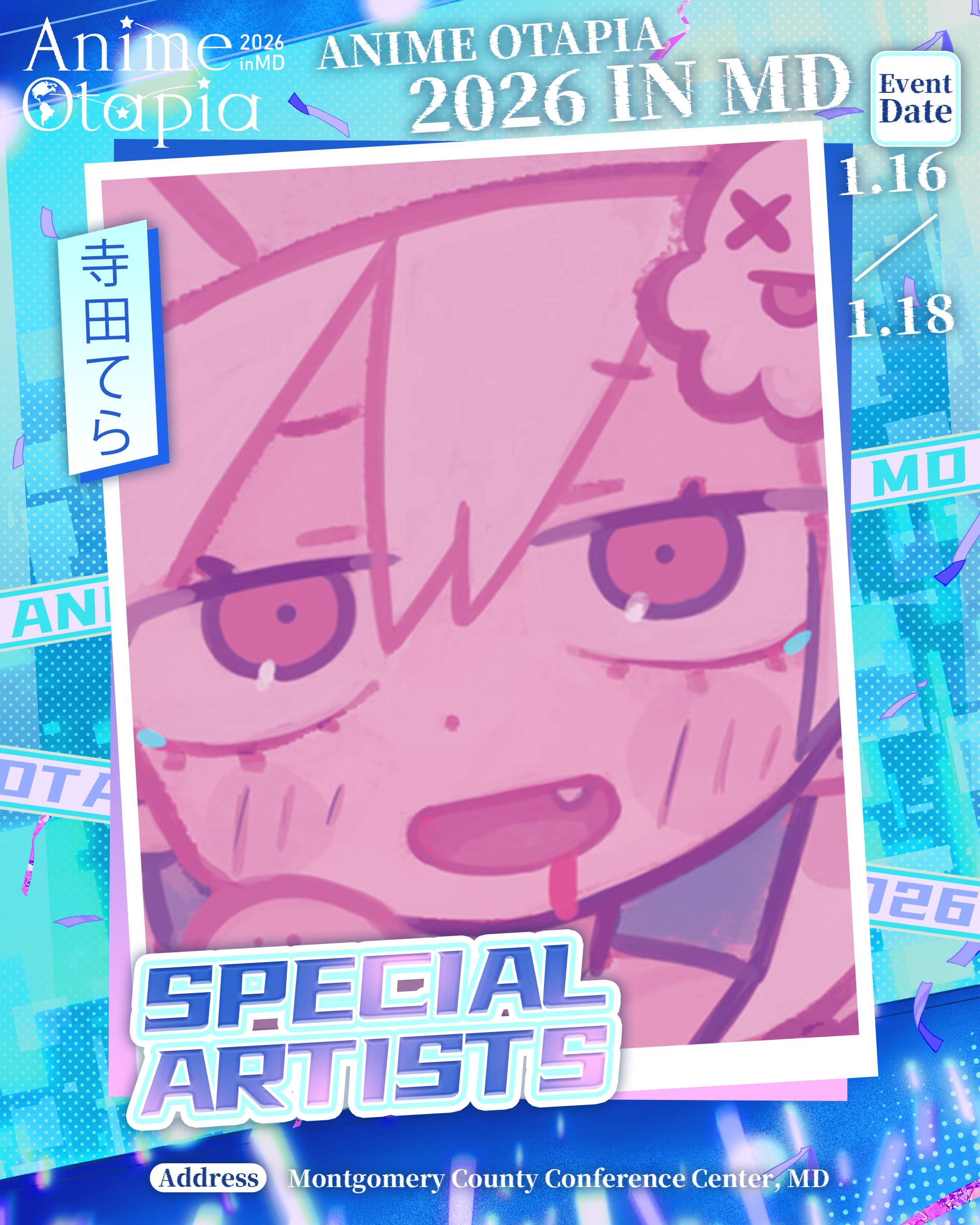 Special artist announcement for Terada Tera