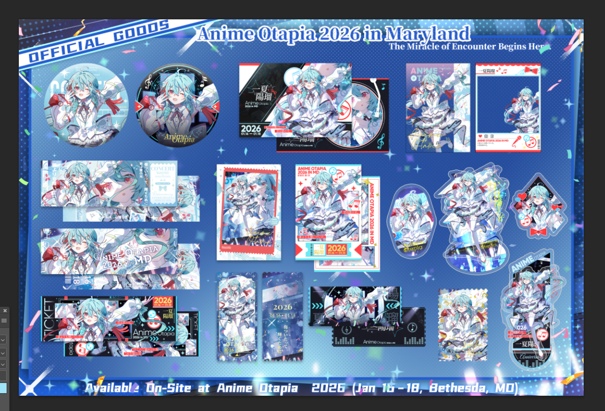 Official Anime Otapia 2026 merchandise collection